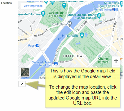 Media tab > Google map