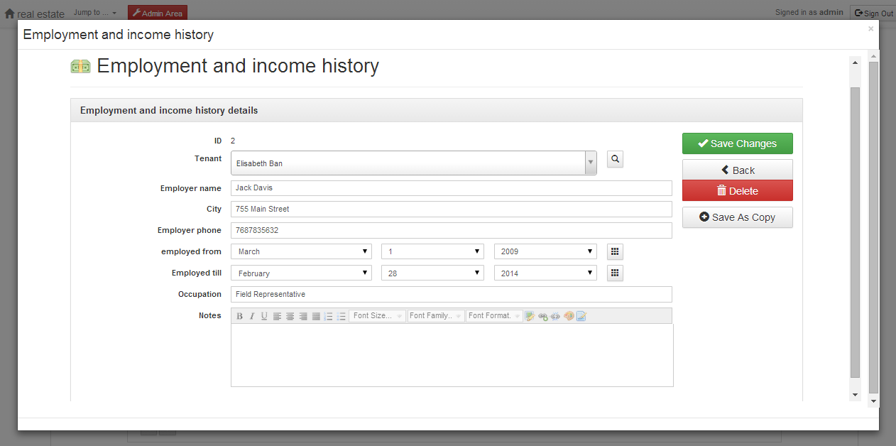 tenants-child-table-employment-and-income-history-detail-view